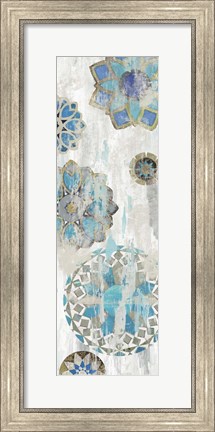 Framed Suzani Blue IV Print