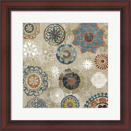 Framed Oriental Pattern II Print