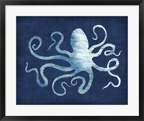 Framed Octopus Blues Print