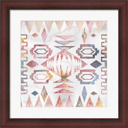 Framed Aztec Impressions I Print