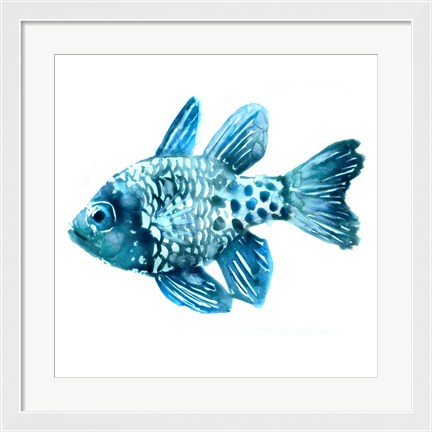 Framed Fish II Print