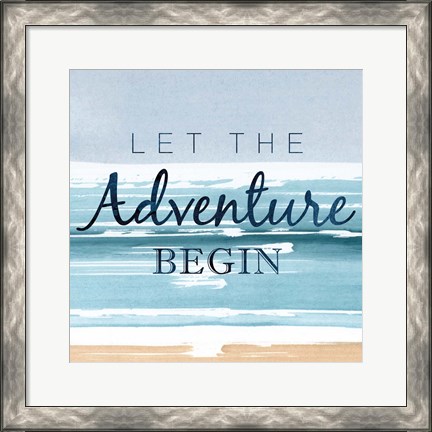 Framed Let the Adventure Begin Print