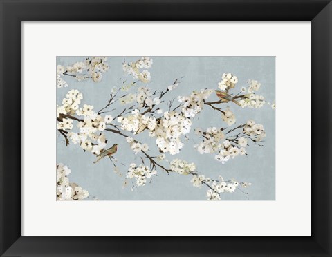 Framed Kimono with Birds I Print