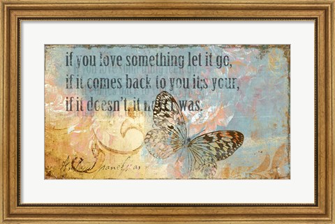 Framed Let it Go Print