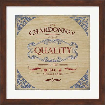 Framed Chardonnay Print