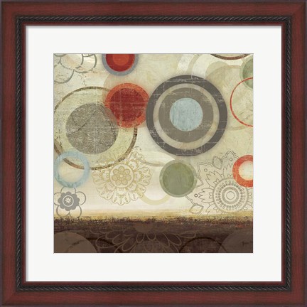 Framed Circles II Print