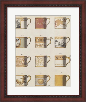 Framed Teacups I Print