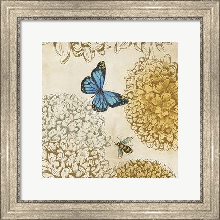 Framed Butterfly in Flight II Print