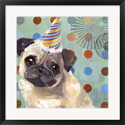 Framed Pug Love Print