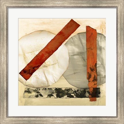 Framed Abstract Textures I Print