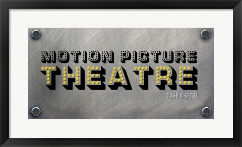 Framed Motion Picture Theatre Print