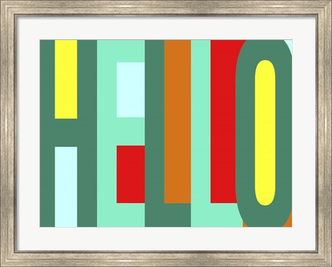 Framed Hello Print