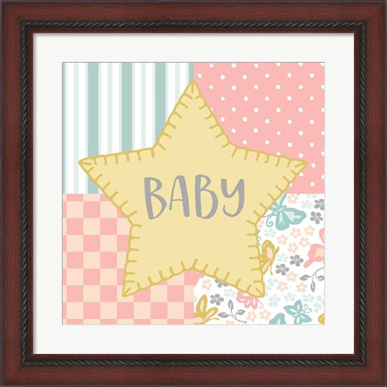 Framed Baby Quilt IV Baby Yellow Print