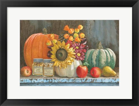 Framed Harvest Bench Print