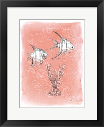 Framed Coastal Sea Life III Print