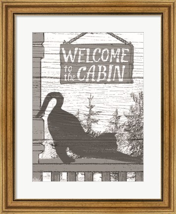 Framed Fall Cabin VI Print