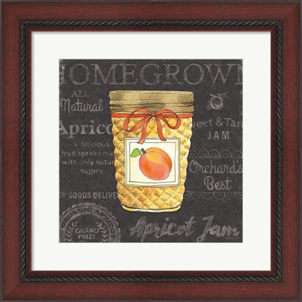 Framed Canning Kitchen IV black Print