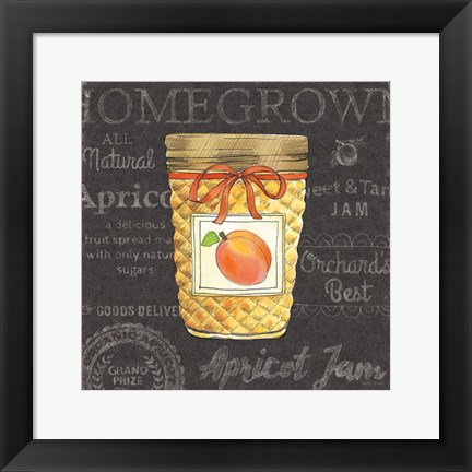 Framed Canning Kitchen IV black Print