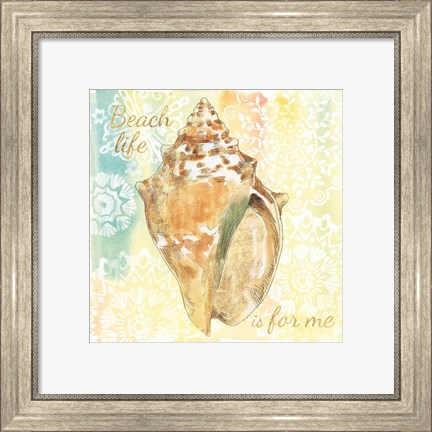 Framed Golden Treasures Inspiration V Print