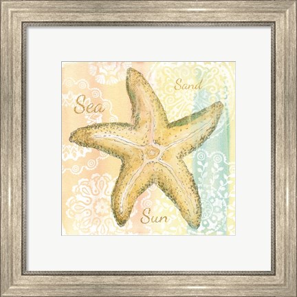 Framed Golden Treasures Inspiration VI Print