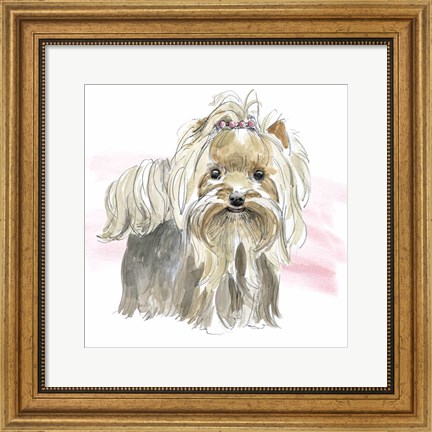 Framed Glamour Pups XII Print