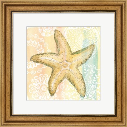 Framed Golden Treasures VI Print