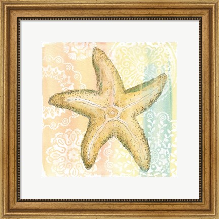 Framed Golden Treasures VI Print