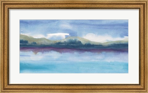 Framed Violet Reflection III Print