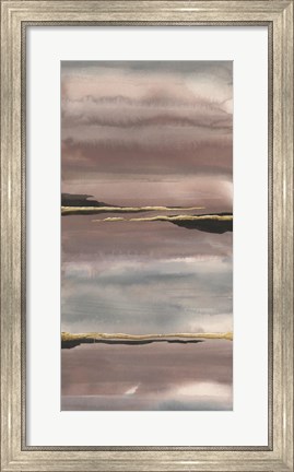 Framed Gilded Morning Fog III Print