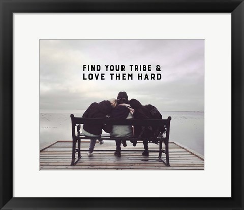 Framed Find Your Tribe - Friend Trio Color Print