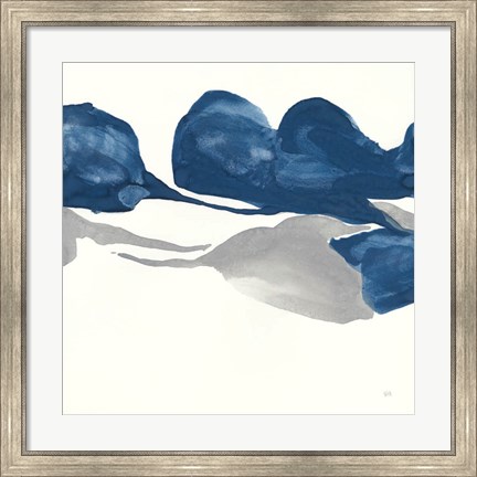 Framed Sapphire and Gray II Print