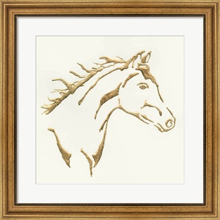 Framed Gilded Filly Print