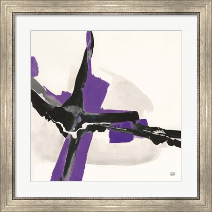 Framed Creamy Amethyst I Print