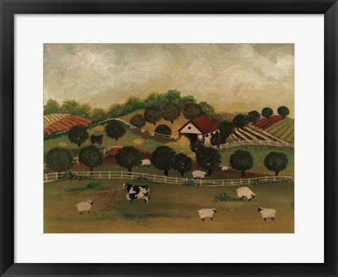 Framed Day at the Farm II Print