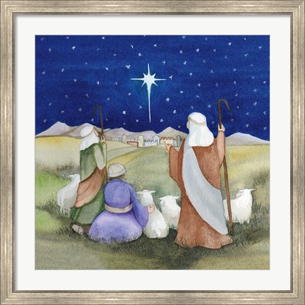 Framed Christmas in Bethlehem IV Print