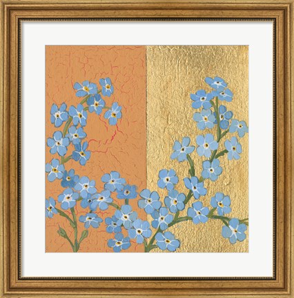 Framed Forget Me Not Print