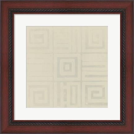 Framed Geometric Tone on Tone III Print