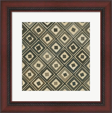 Framed Diagonal Squares Print