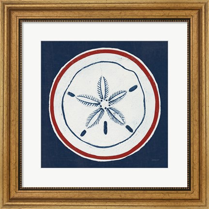 Framed Summer Shells I Nautical Print