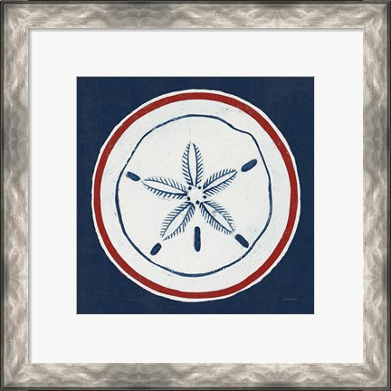 Framed Summer Shells I Nautical Print