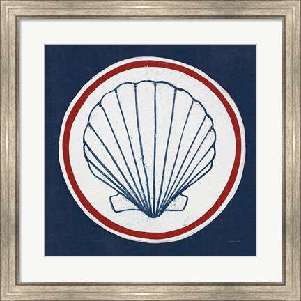 Framed Summer Shells II Nautical Print