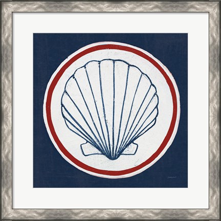 Framed Summer Shells II Nautical Print