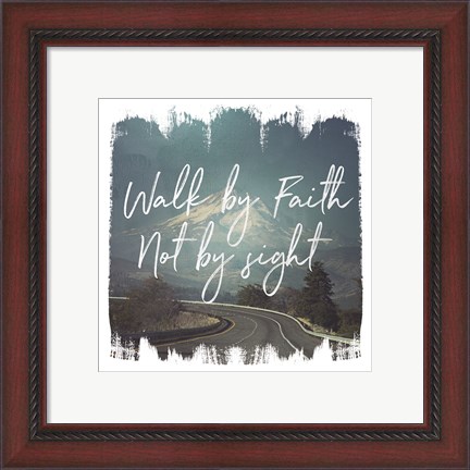 Framed Wild Wishes III Walk by Faith Print
