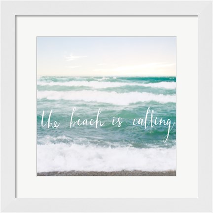 Framed Beach is Calling Print