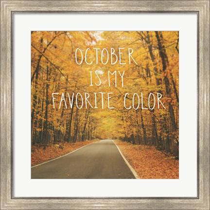 Framed October Color II Print