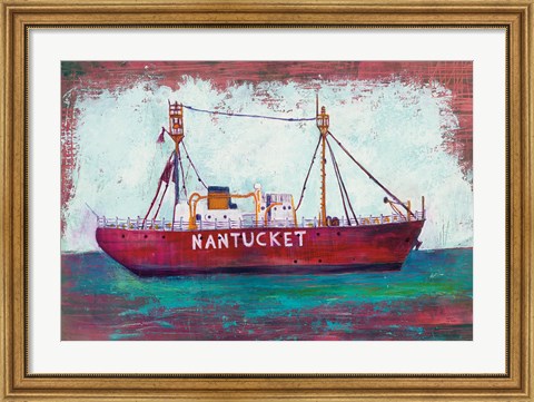 Framed Nantucket Lightship Print