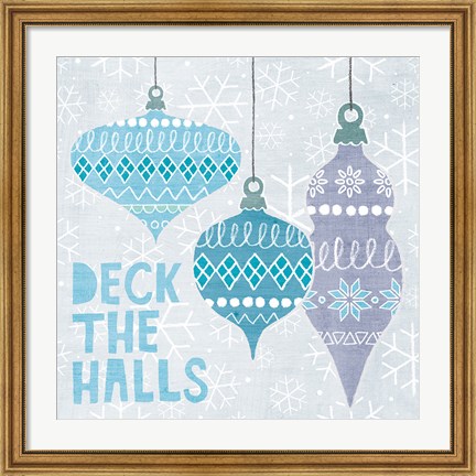 Framed Deck The Halls III Print