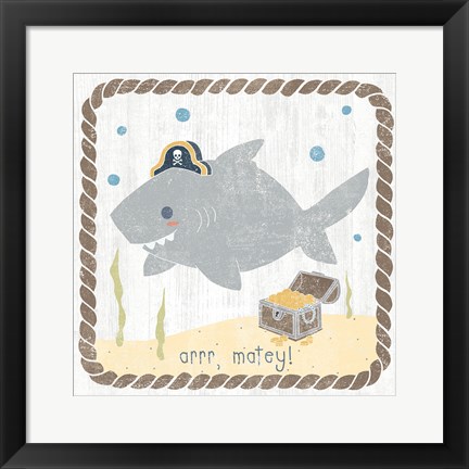 Framed Nautical Friends IV Print