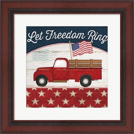 Framed Let Freedom Ring Print