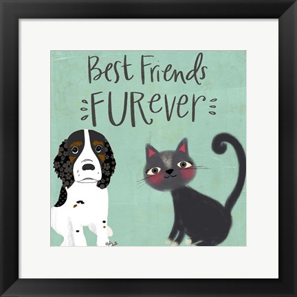 Framed Best Friends Furever Print